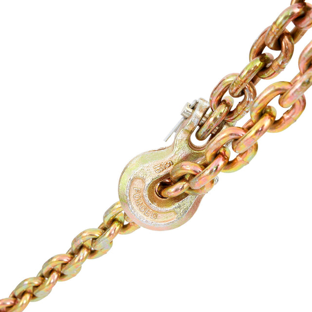 G80 Transport Binder Chain 2222kg WLL Grab Hooks Galvanized