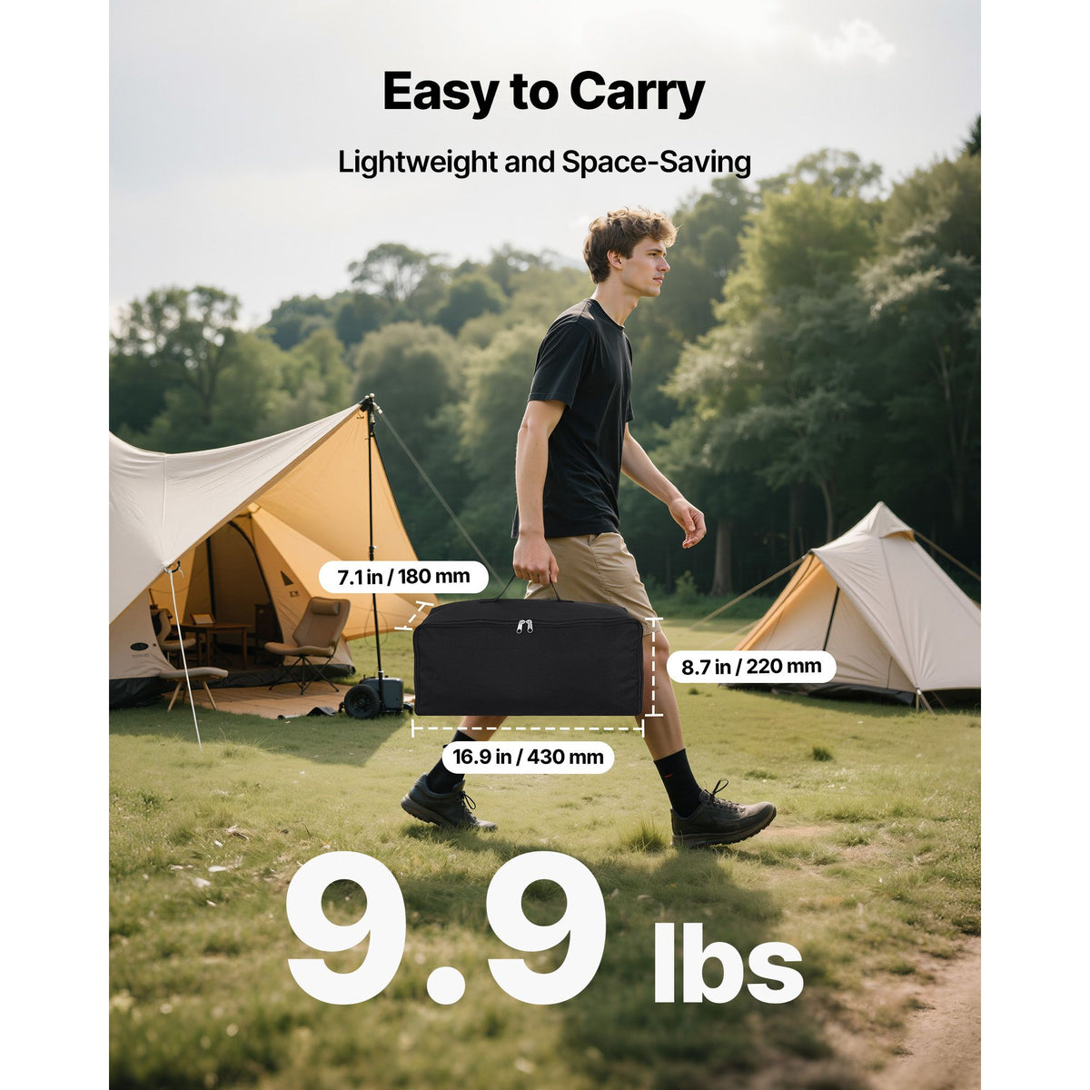 Projector Screen with Stand, 100 Inch 160° Wide Angle Indoor Outdoor Projection Screen, 16:9 4K HD Wrinkleless Portable Dual-Tripod Screens with Carry Bag, for Movie Home Theater Presentation