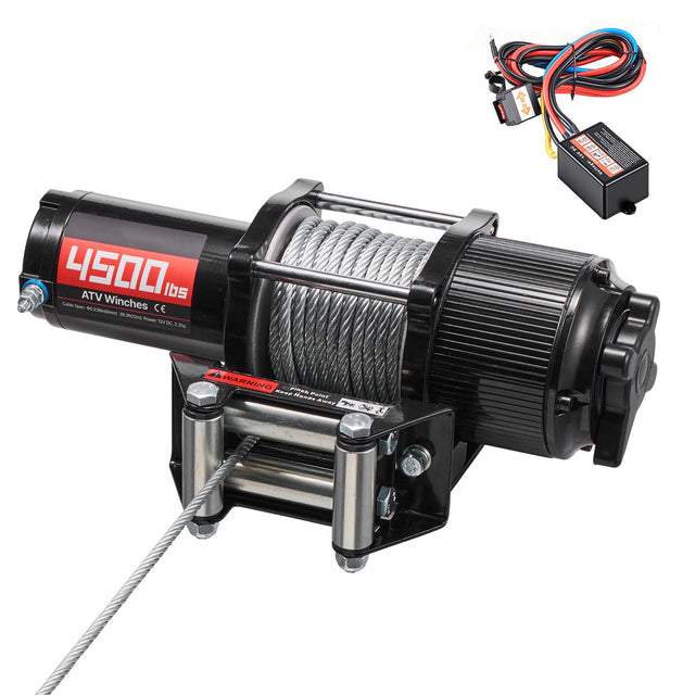 2041 kg Electric Winch, 12V DC ATV/UTV Winch with