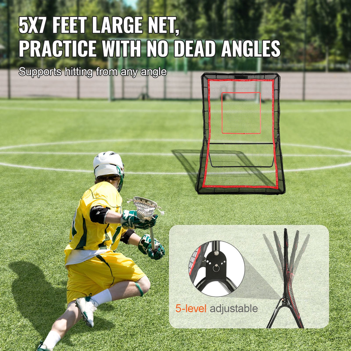 Lacrosse Rebounder for Backyard, 5x7 Ft Volleyball Bo - V952-ZQGQFDWPEWK5TIDTVV0
