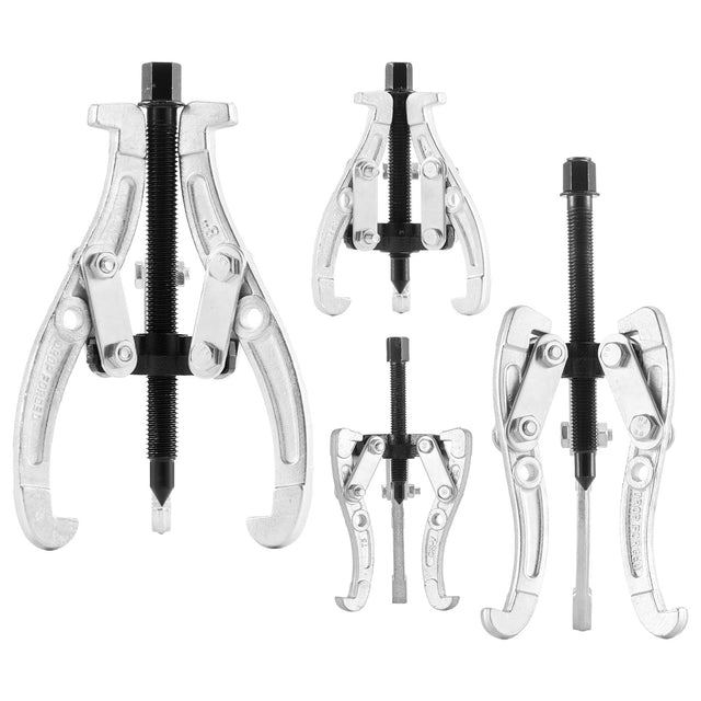 4pc 3-Jaw Gear Puller Set 76-203mm Reversible Jaws