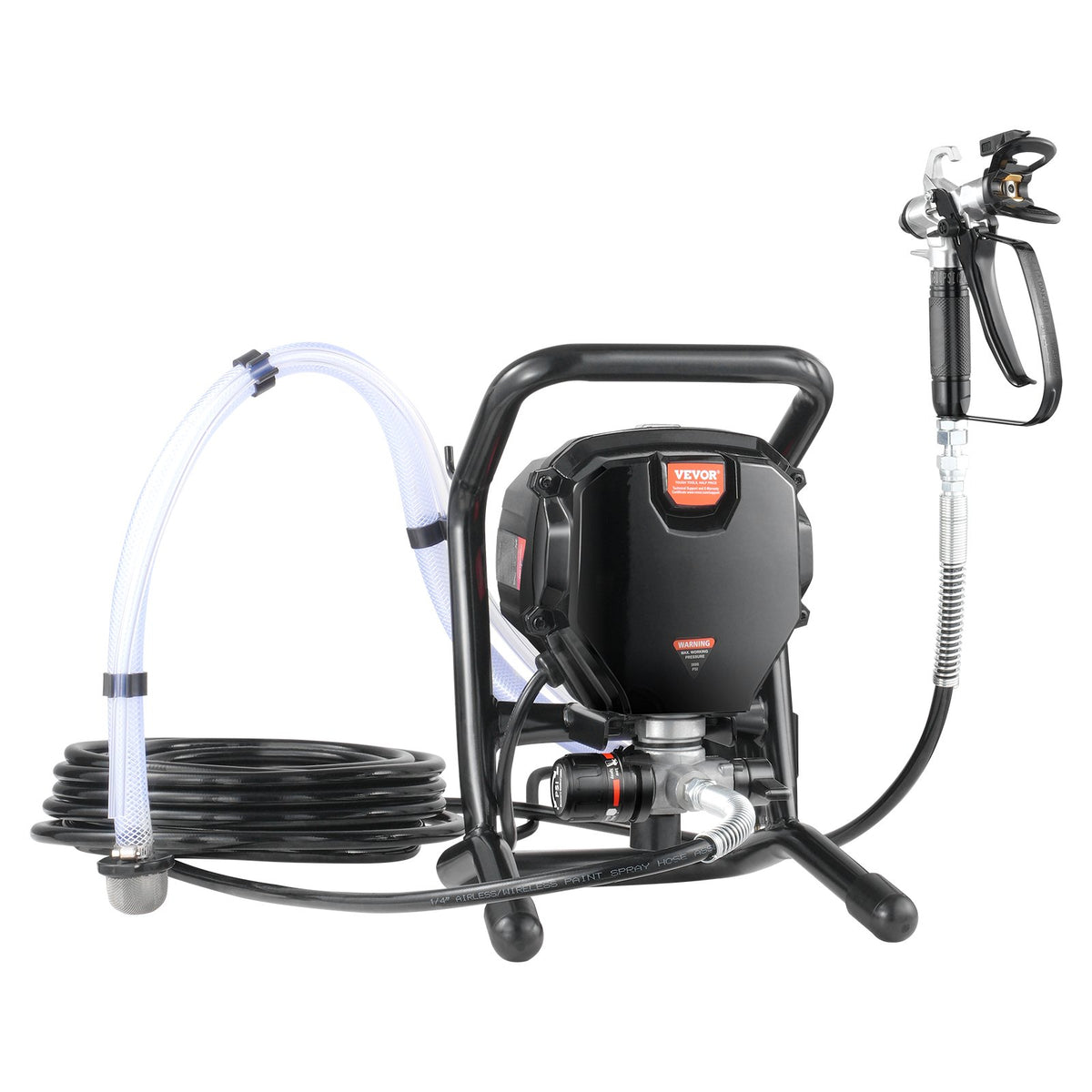 Stand Airless Paint Sprayer, 750W 3000PSI High Efficiency Electric Airless Sprayer, Fine And Even Painting Effect, Handheld Paint Sprayers for Home Interior and Exterior Furniture and Fences