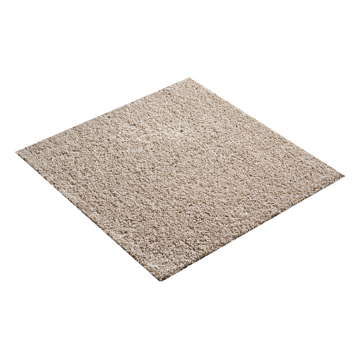 Carpet Tiles 457x457 mm, 10 Pack Carpet Square Rug Detachable & Damage-free, Self Adhesive Home Floor Soft Plush Padded for 2.1㎡ Coverage, Easy DIY for Living Room & Bedroom, Light Brown