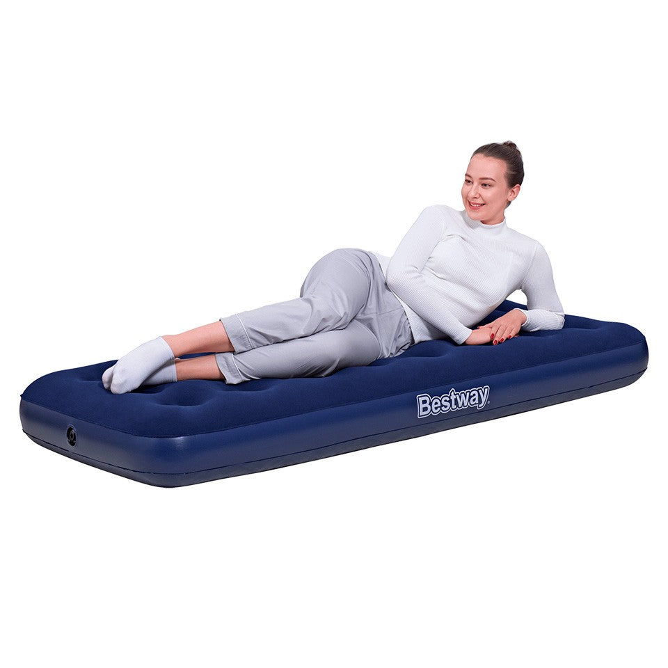 Bestway 1.85m x 76cm x 22cm Air Mattress Jr.Twin Indoor/Outdoor Heavy Duty