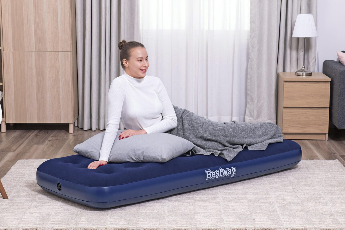 Bestway 1.85m x 76cm x 22cm Air Mattress Jr.Twin Indoor/Outdoor Heavy Duty
