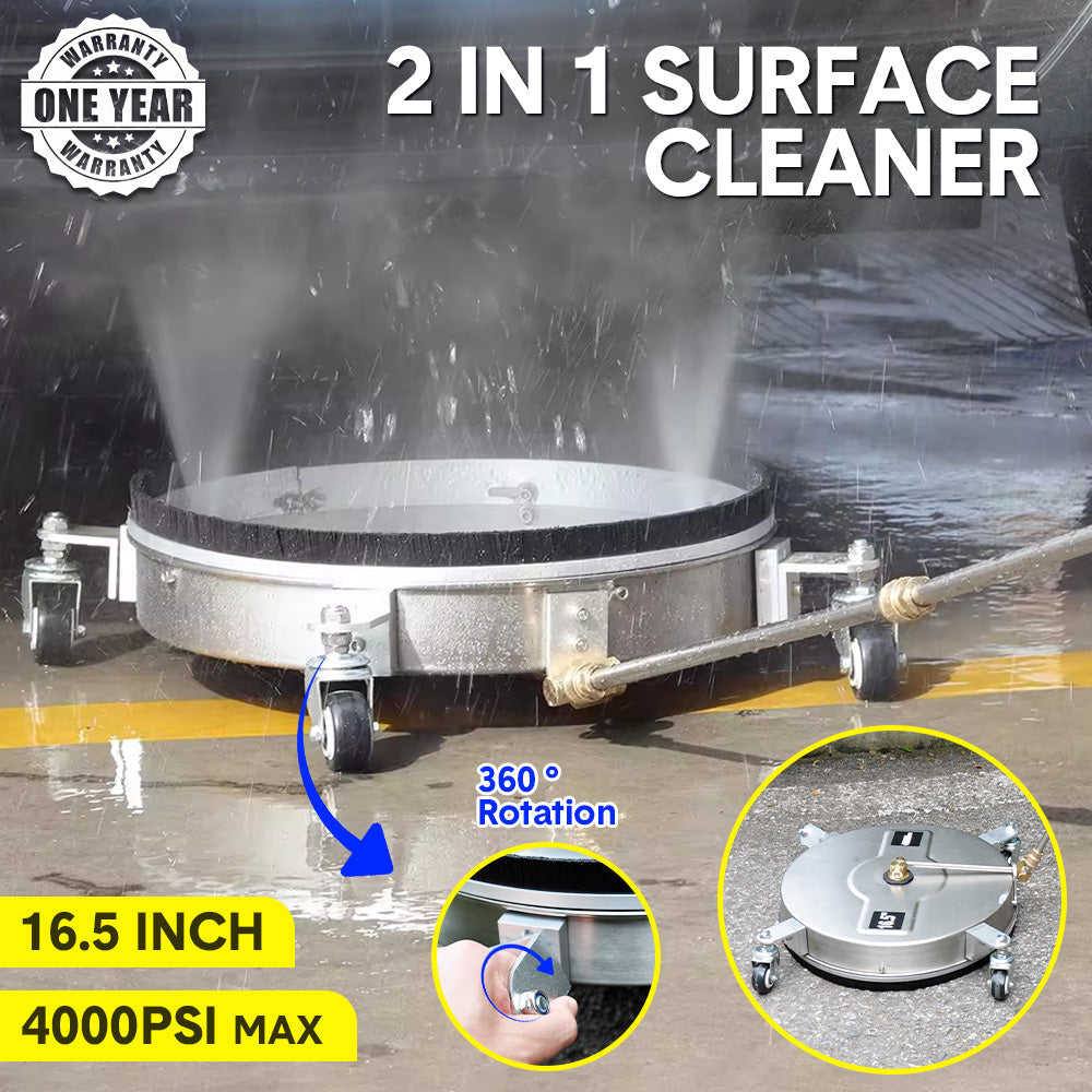 2In1 Surface Cleaner 16.5Inch Undercarriage 4000PSI 1 4 Car Ground Cleaning