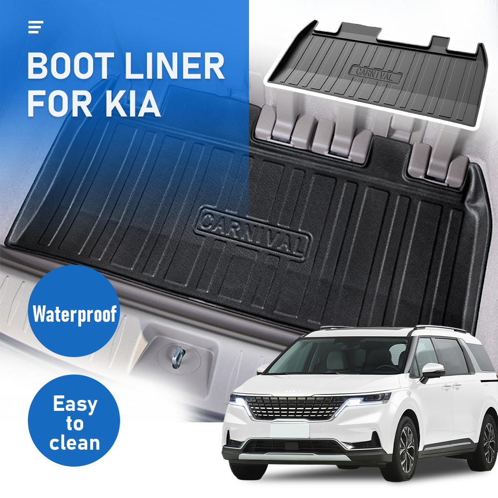 Cargo Mat Kia Carnival Liner Mat Cargo Mat Trunk Mat Water Proof 2021-2023 Boot