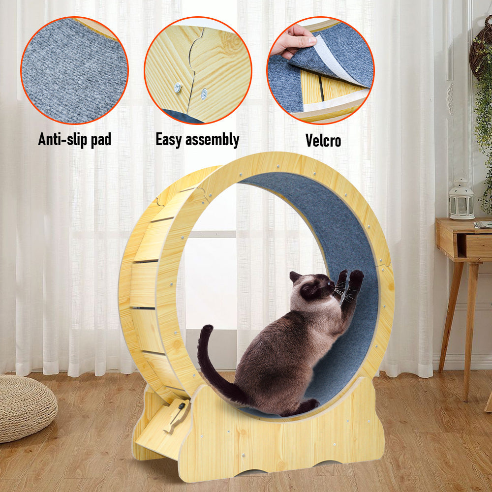 Cat Running Wheel Ultra-Quiet Treadmill Exerciser Anti-Slip - 623138