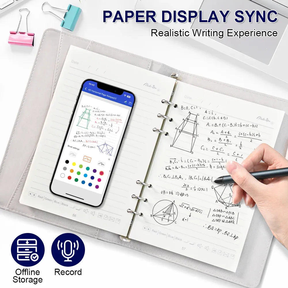 Smart Digital Notebook AI Powered Digital Sync A5 Bluetooth Real Time Sync