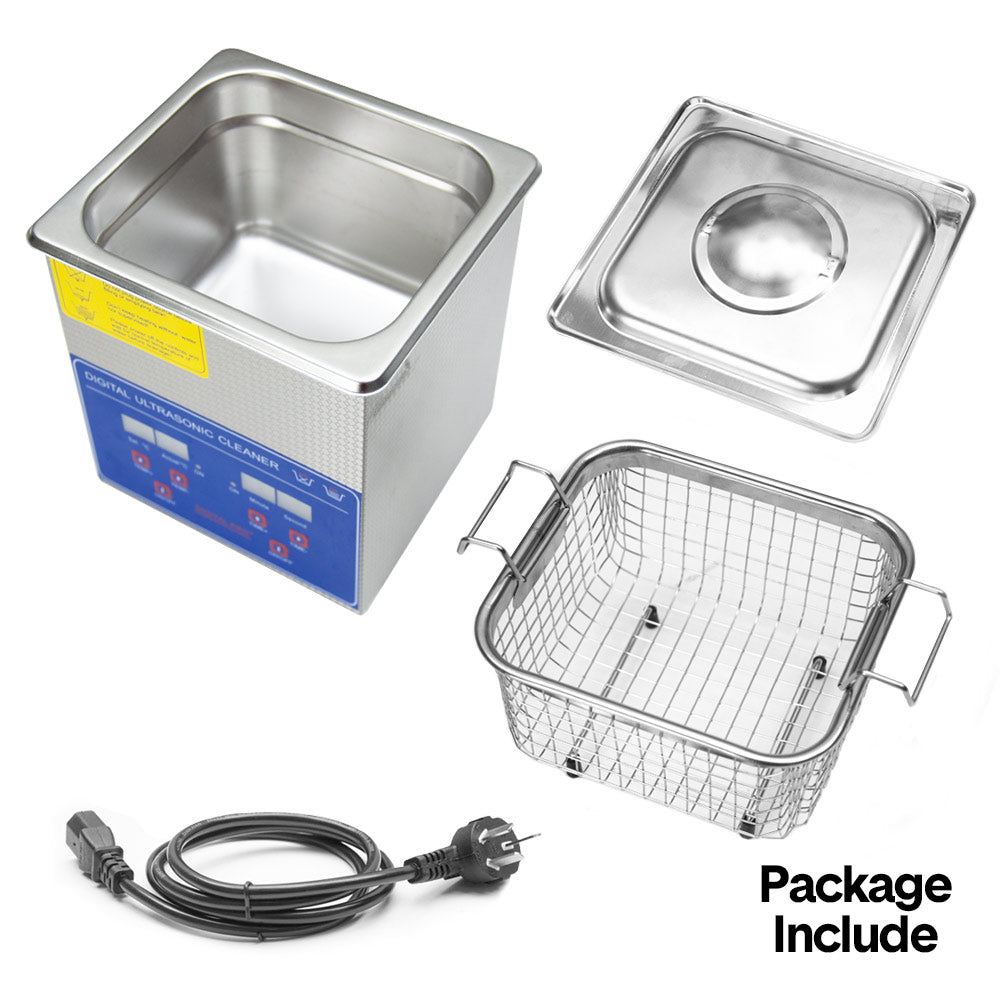 2L Ultrasonic Cleaner Lab Grade Ultrasonic Commercial Jewellery Eyeglass