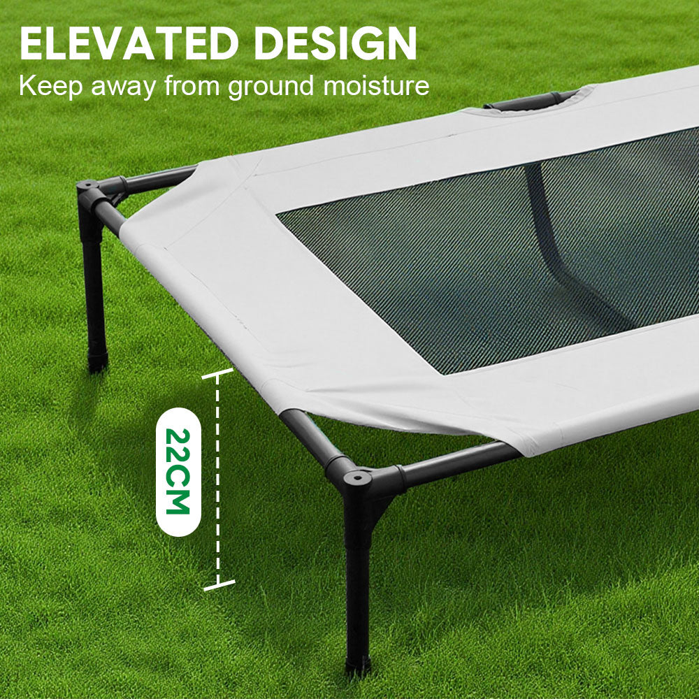 Raised Dog Bed Large Elevated Pet Bed Scratch & Moisture Seasons Max Load 100kg