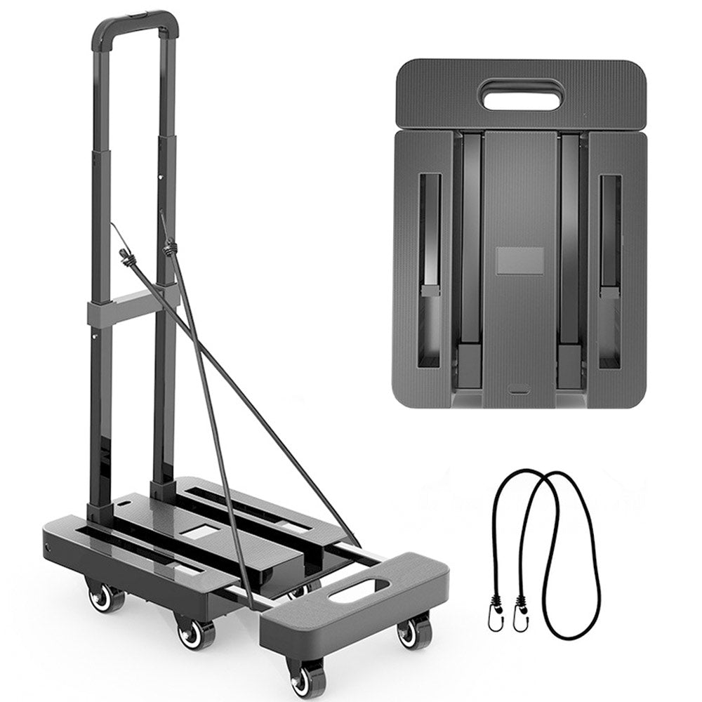 6 Wheel Folding Hand Truck 227kg Capacity Terrain Moving RV Camping Warehouse