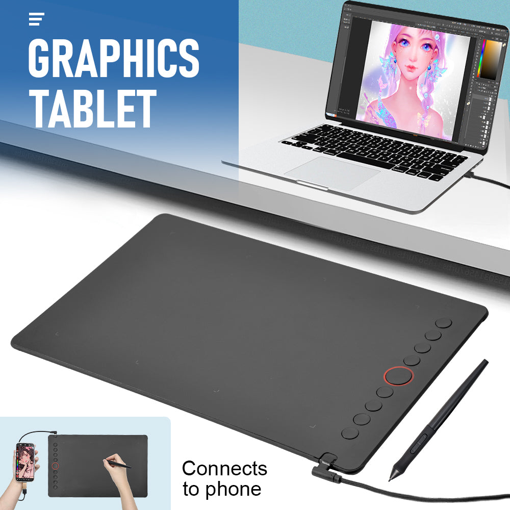 Digital Graphics Tablet Drawing 8192 Large 285x180mm Drawing Designing Teaching