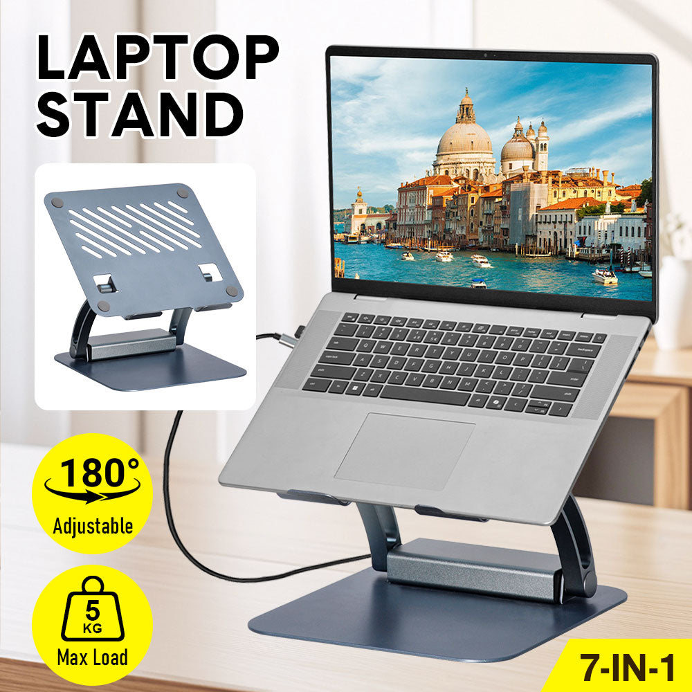 7 1 Laptop Stand Docking Station Laptop 360 USB C USB 3.0 M1 M2 M3 HP ASUS DELL