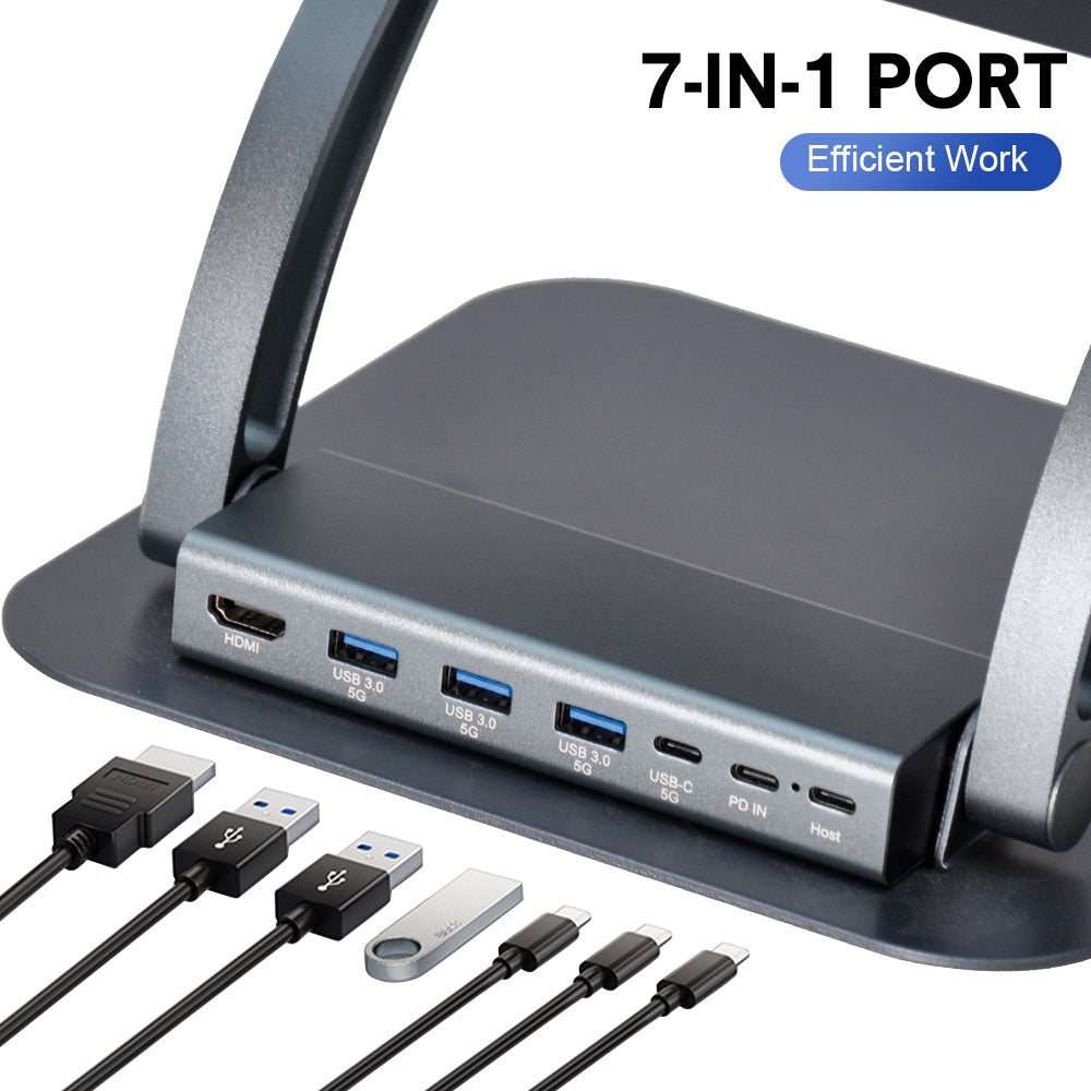 7 1 Laptop Stand Docking Station Laptop 360 USB C USB 3.0 M1 M2 M3 HP ASUS DELL