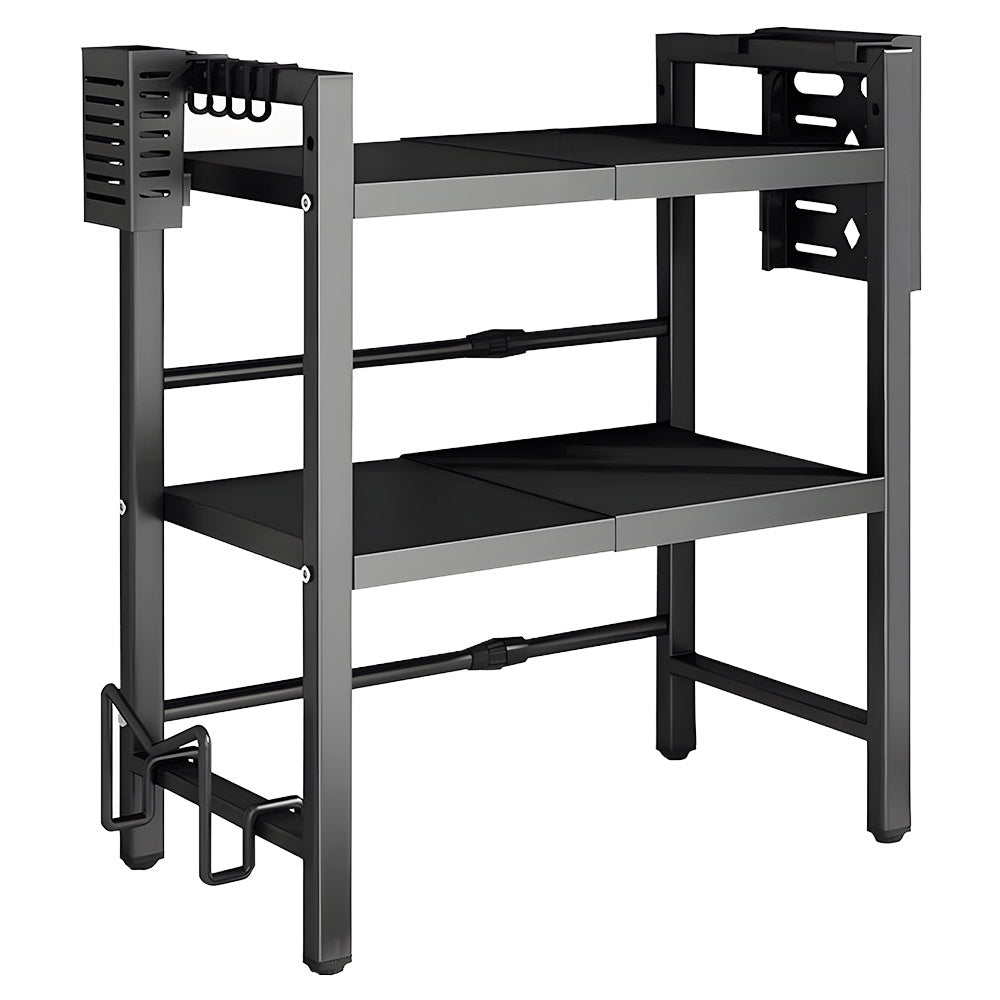 3 Tier Microwave Stand Oven Rack Height & Extendable 6 Counter Max Load 75Kgs