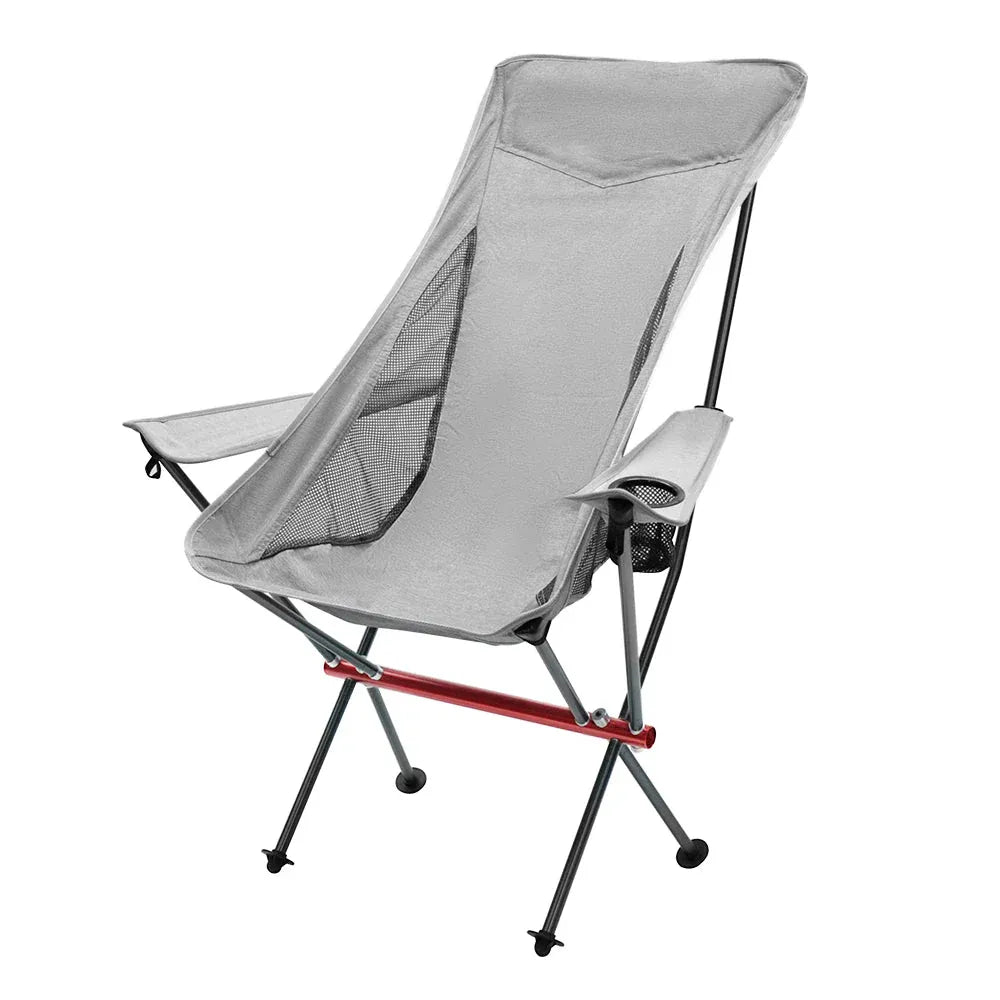 Ultra Light 1.5KG Portable Folding Rock Camping Chair No 150kg Side Pockets
