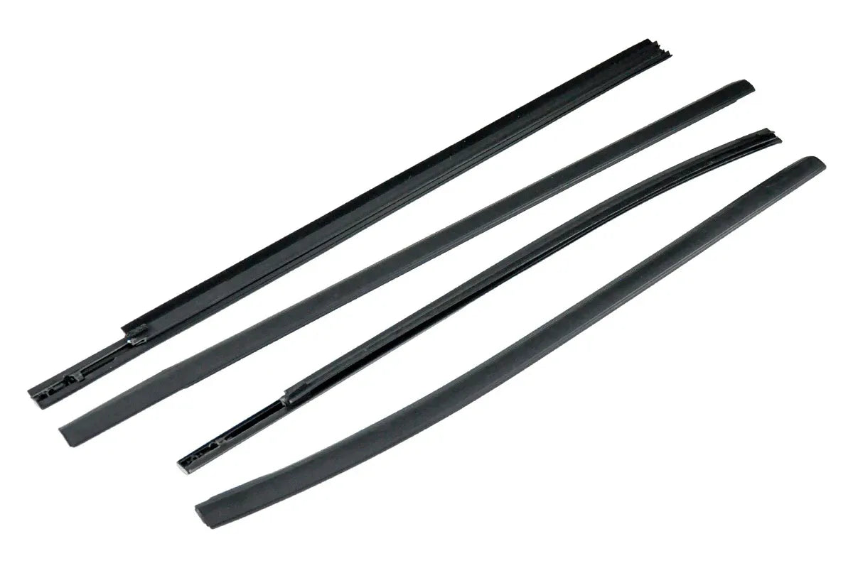 Outer Door Weather Window Modification Accessories Black 4Pcs 2019-2023 Series