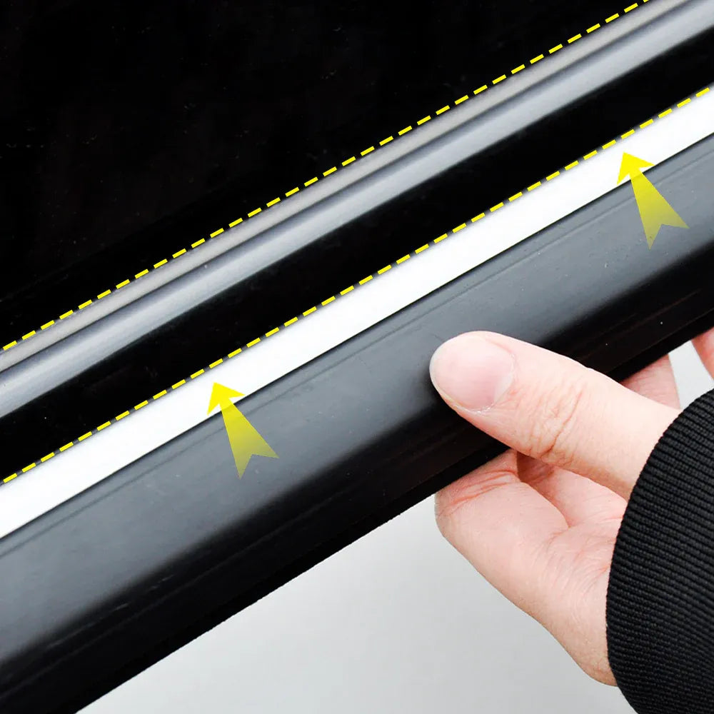 Outer Door Weather Window Modification Accessories Black 4Pcs 2019-2023 Series