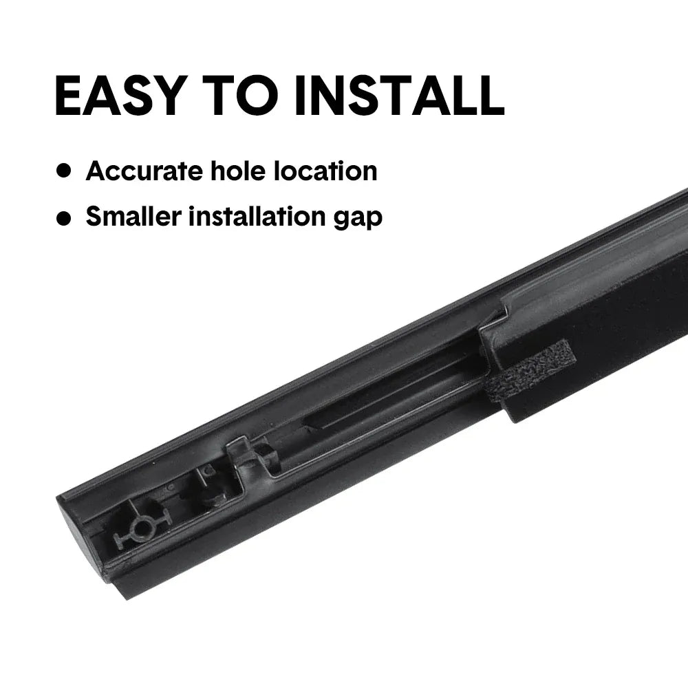 Outer Door Weather Window Modification Accessories Black 4Pcs 2019-2023 Series