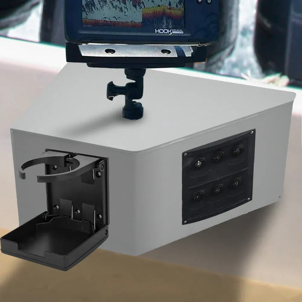 Side Console Boat Switch Panel Sounder Mount Finder Mount Oxidation Aluminium