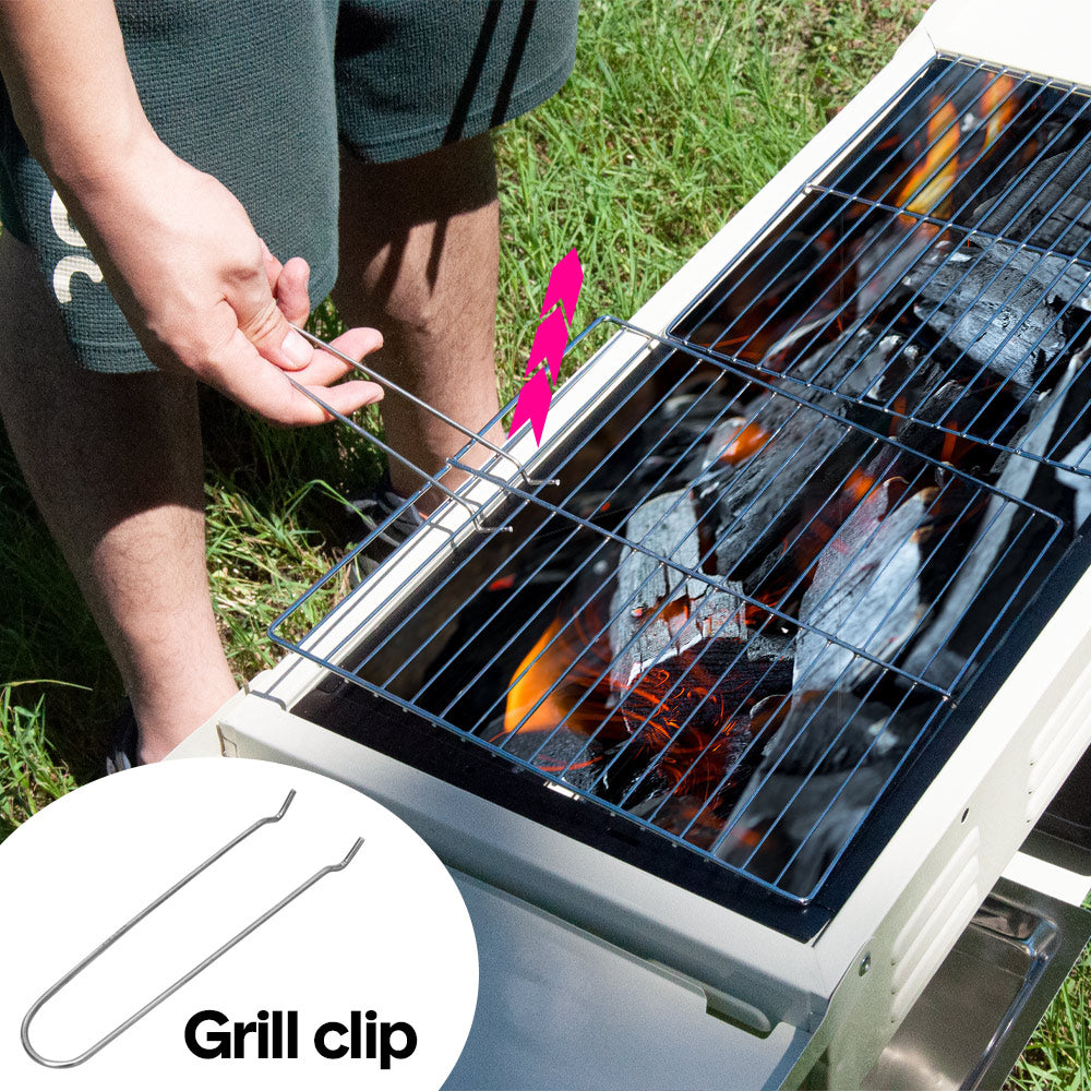 Portable Large Barbecue Charcoal Grill Stove Grill 2 Grill 2 Tong Camping Patio