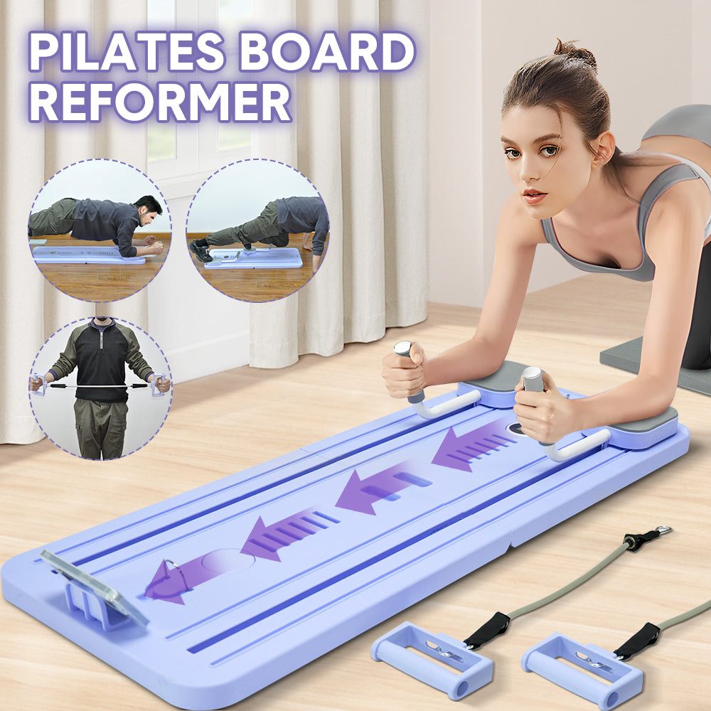 Foldable Pilates Board Reformer 4 1 Core Exercise Set Ab Full Body Fitness