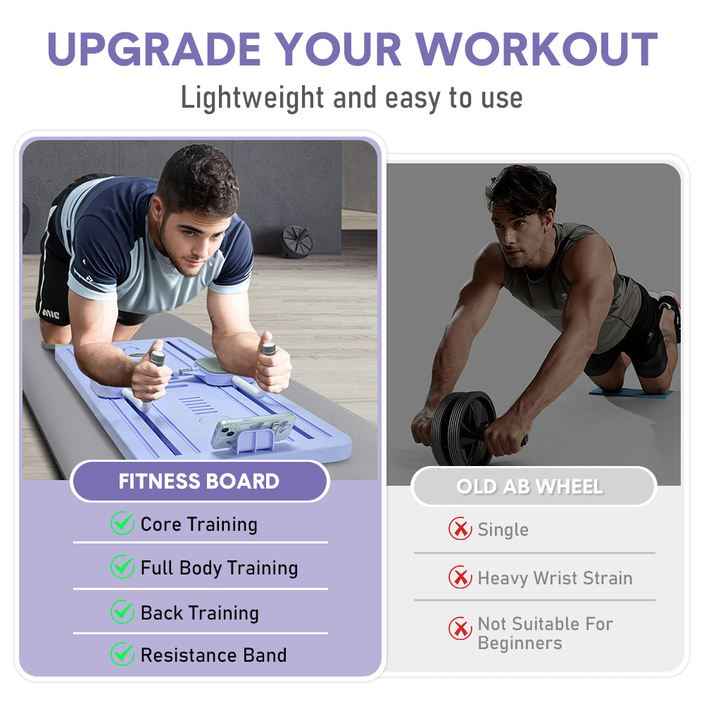 Foldable Pilates Board Reformer 4 1 Core Exercise Set Ab Full Body Fitness