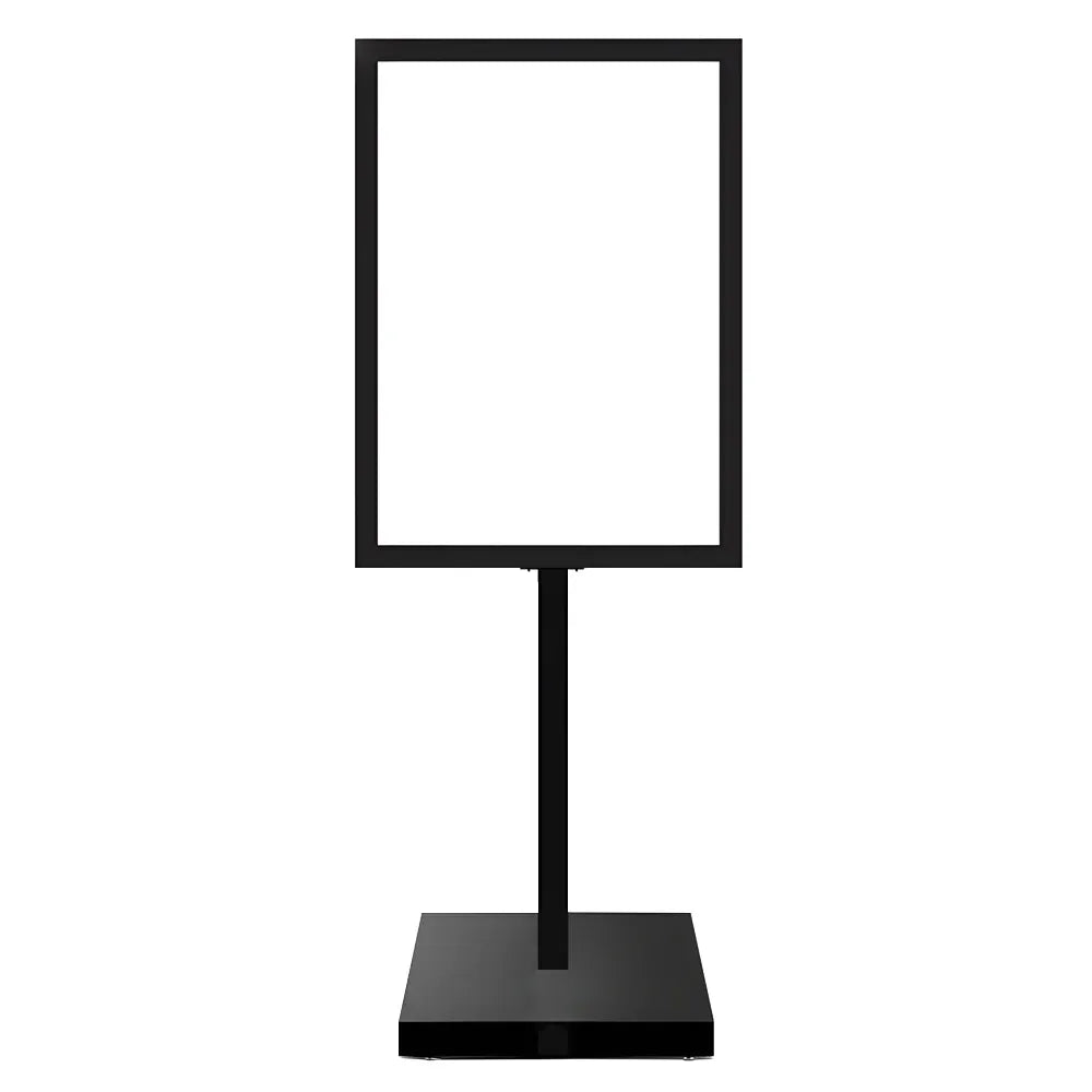 A1 Double Sided Sign Poster Sign Floor Frame Poster Stand Meeting Metal Black