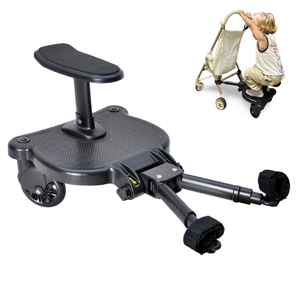 Universal Pram Board Seat & Stand Up Buggy Board Pushchair Seat Children Up 25kg