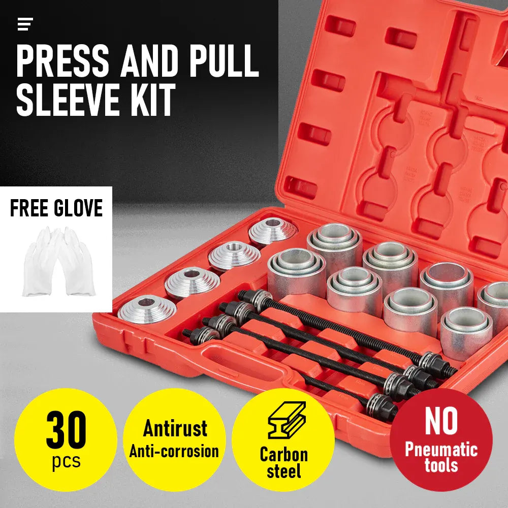 30 PCS Pull & Press Sleeve Kit 45 Steel Removal Installation Kit LCV HGV Engines