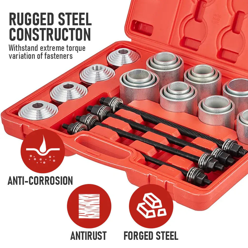 30 PCS Pull & Press Sleeve Kit 45 Steel Removal Installation Kit LCV HGV Engines
