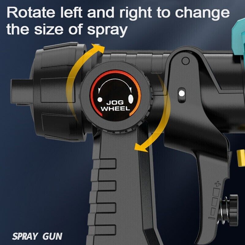 1400ml Cordless High Pressure Spray Gun Flow Spray Gun 2 21V Battery Skin Only