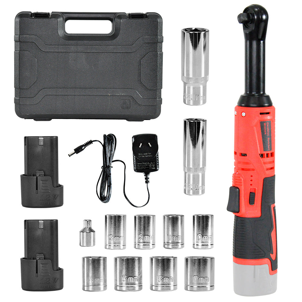 Cordless Electric Ratchet Wrench 12V Electric Ratchet Wrench 3 8inch 400 Charger