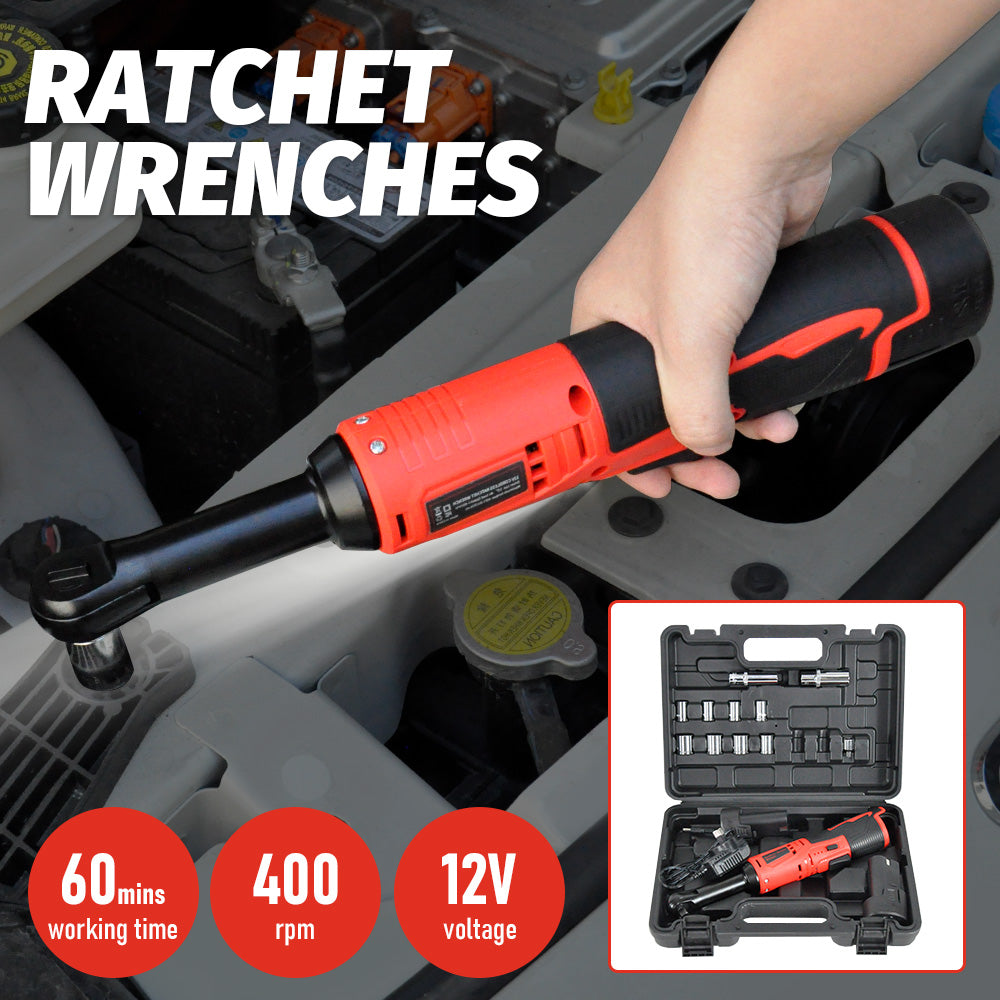 Cordless Electric Ratchet Wrench 12V Electric Ratchet Wrench 3 8inch 400 Charger