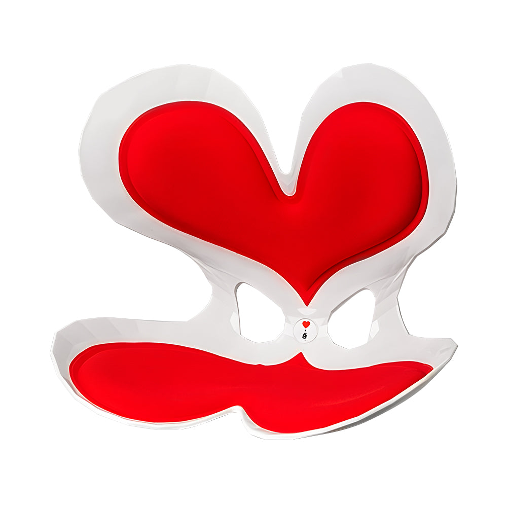BKT Cushion Portable Ergonomic Lower Back Seat Lumbar 110kg Seat Red Heart