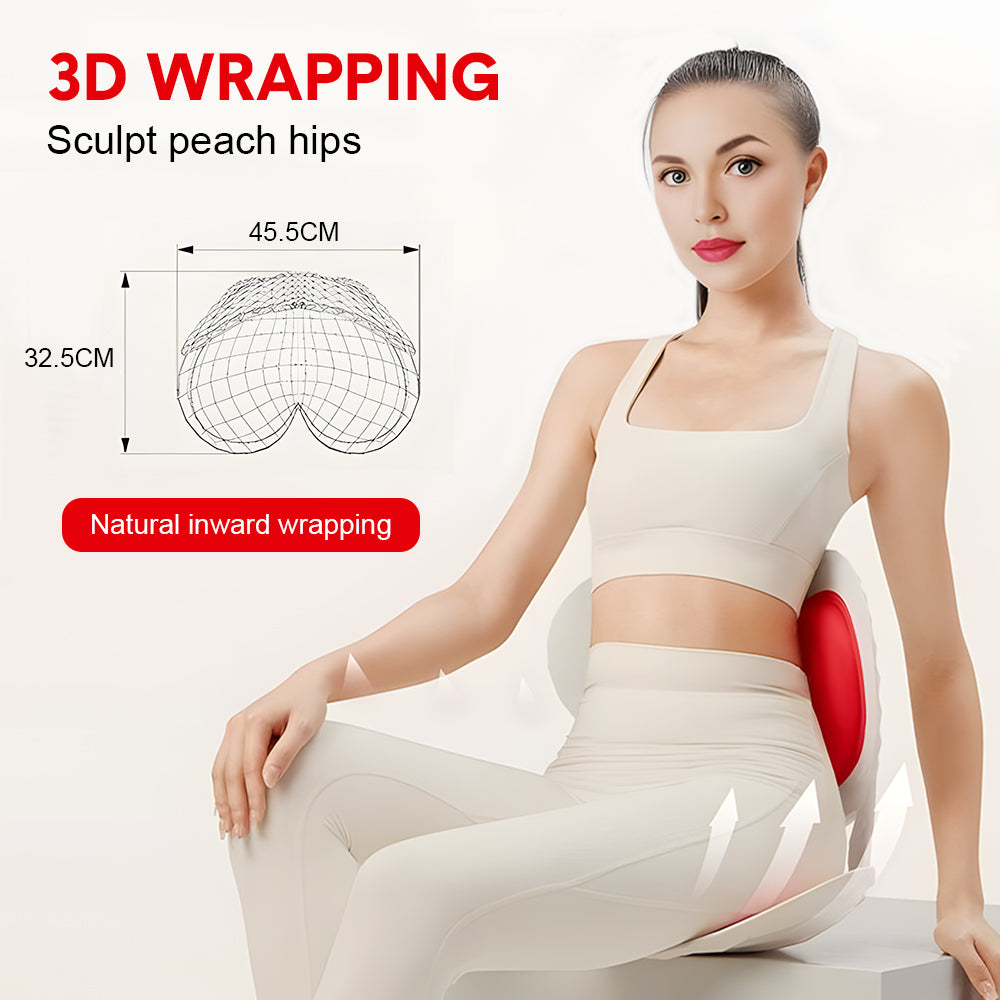 BKT Cushion Portable Ergonomic Lower Back Seat Lumbar 110kg Seat Red Heart
