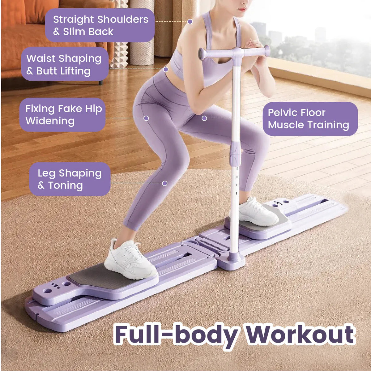 Multifunctional Pilates Reformer Board Leg Fitness Equipment Strength Building