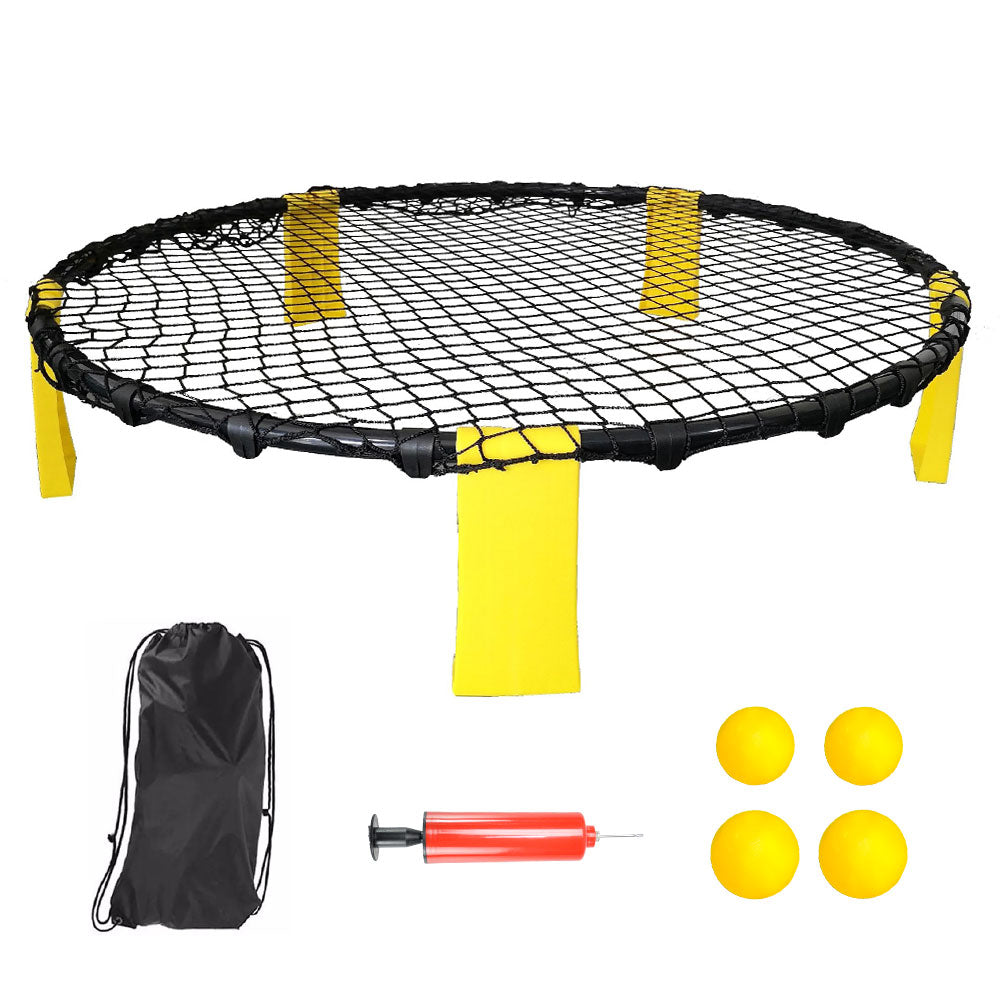 Portable Outdoor Spikeball Roundnet Game Team Beach Game 3 Lawn Beach Tailgating