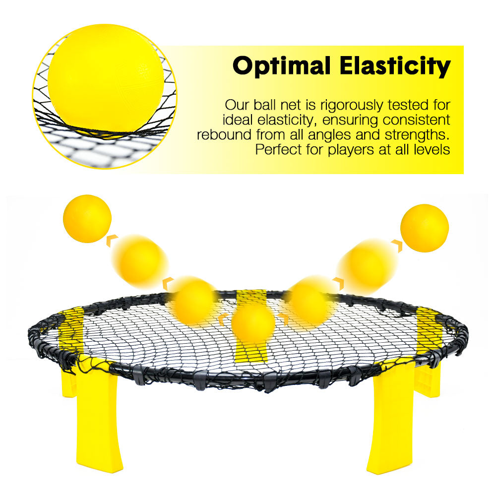 Portable Outdoor Spikeball Roundnet Game Team Beach Game 3 Lawn Beach Tailgating
