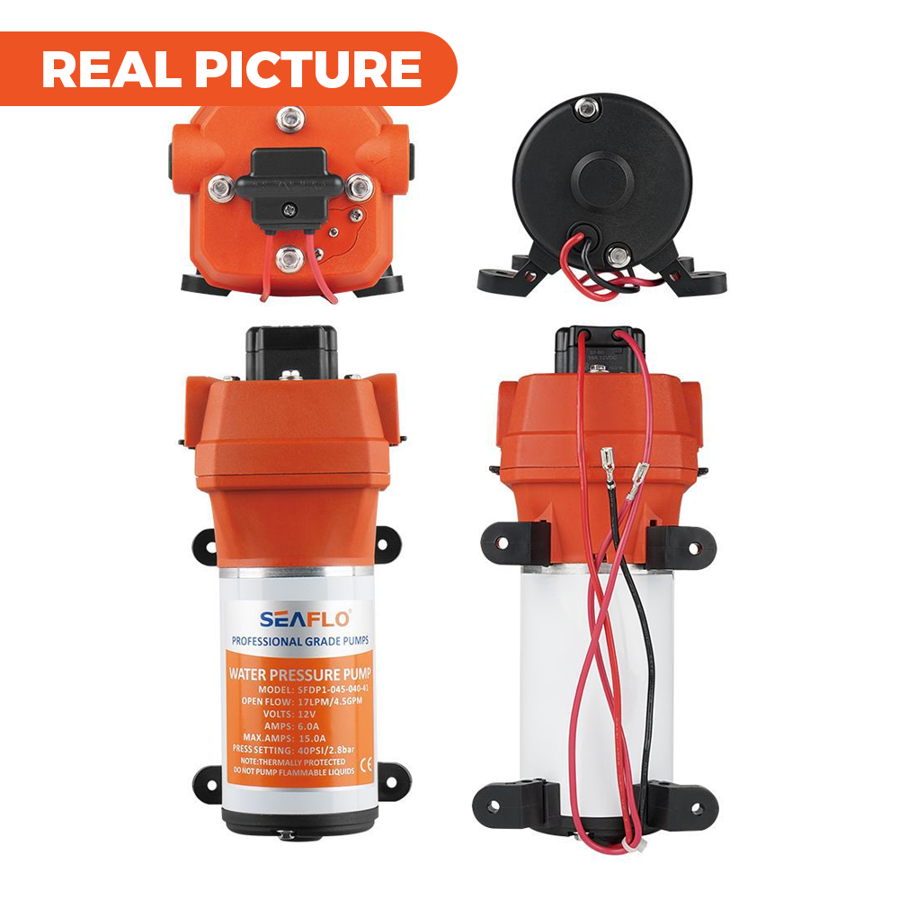 SEAFLO 12V Water Pump Pressure Pump 4.5Gallons Water Boat Yacht