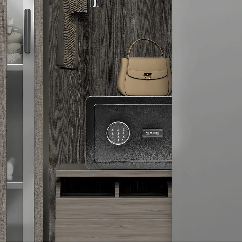 All Steel Safety Box Wall Mountable Fireproof Mini Safe Box Hotel Money Safe