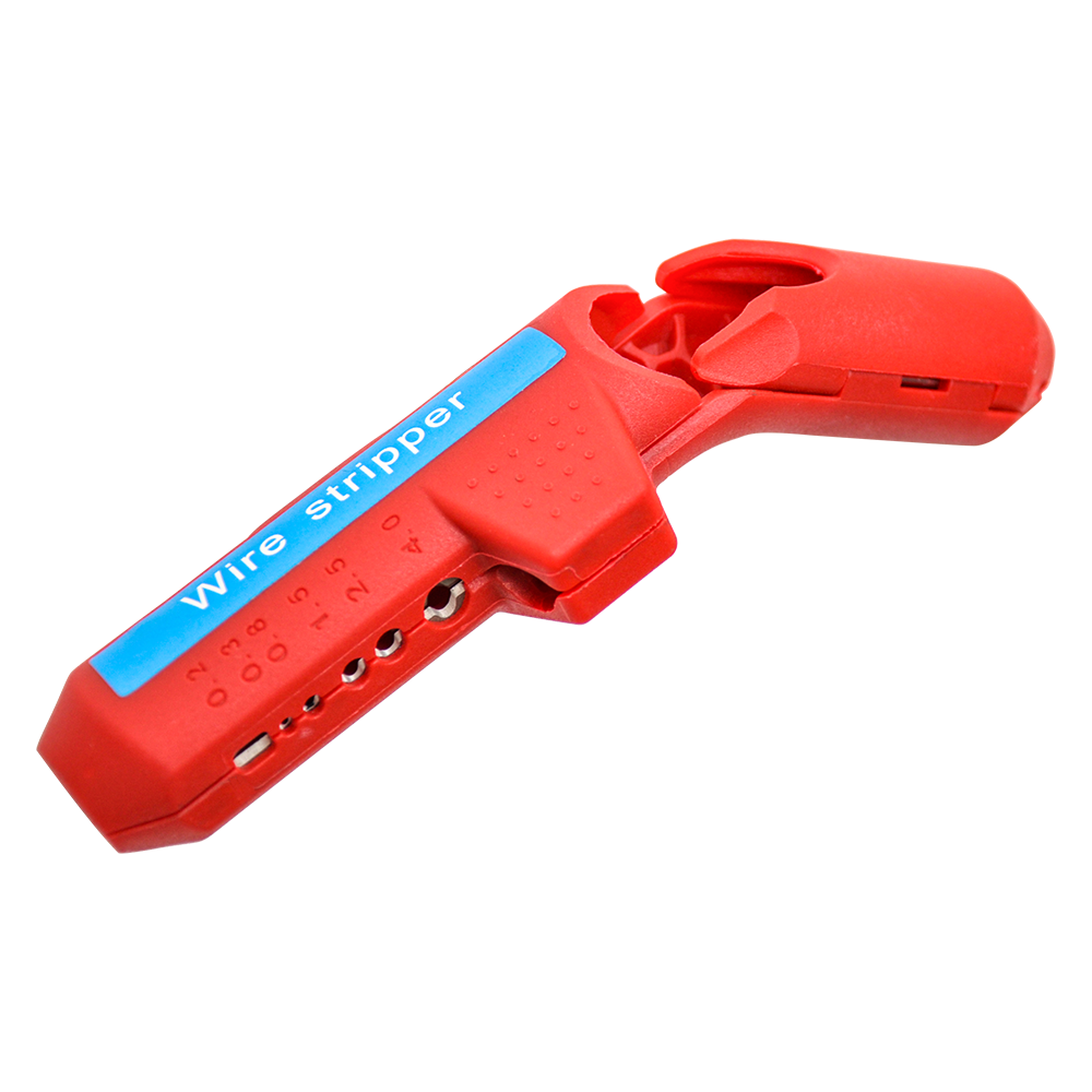 Wire Stripper Ergonomic Curved Handle Cable Stripping 6 Planer Holes Electrical