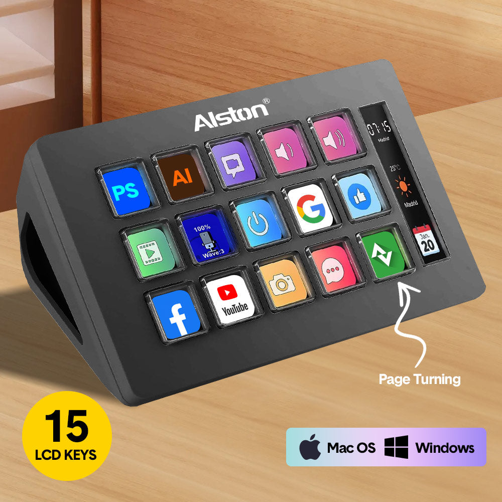 Studio Controller Keyboard Stream Customizable 15 Streaming Studio Work Game