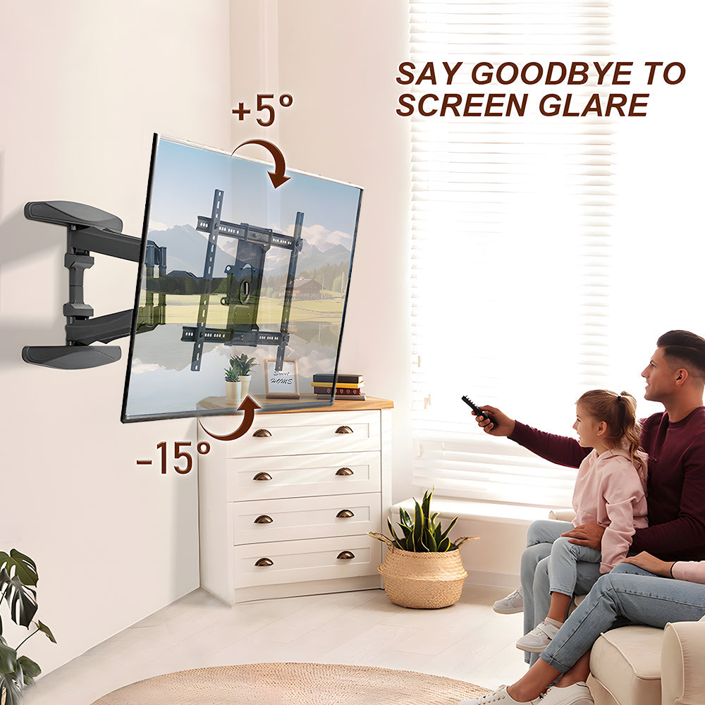 Telescopic Swivel & Tilt TV Monitor 85kg Full 48.5cm Flat TVs 32-80 inch inch