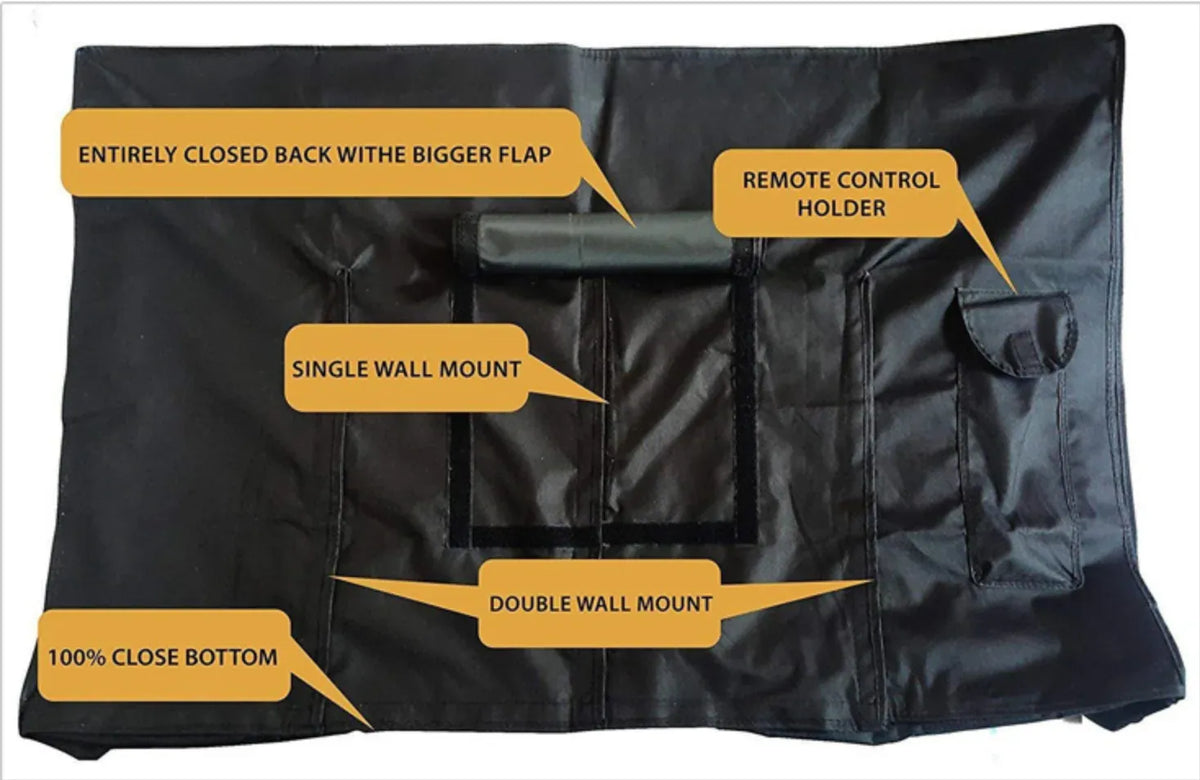 Dust proof Outdoor TV Flat Television Waterproof Controller Pocket XL 55-58 Inch