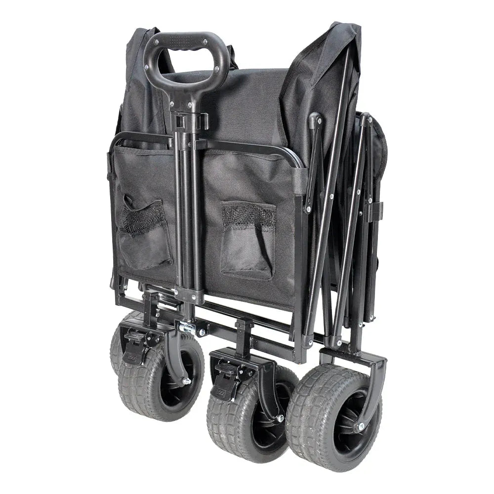 Foldable Camping Wagon 150L Hand Trolley w/ All Terrain Load 200Kg Utility Cart