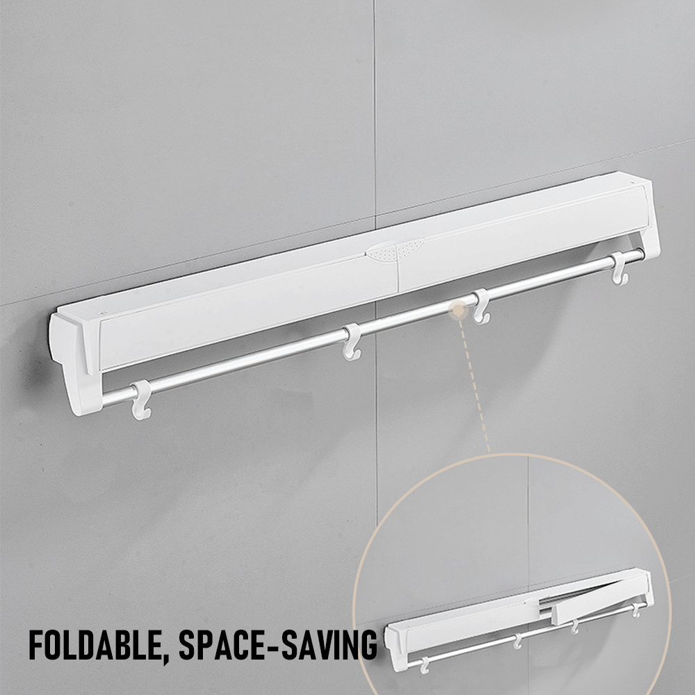 Alston Wall Mounted Drying Rack Clothes Airer Space 12KG Balcony Laundry White