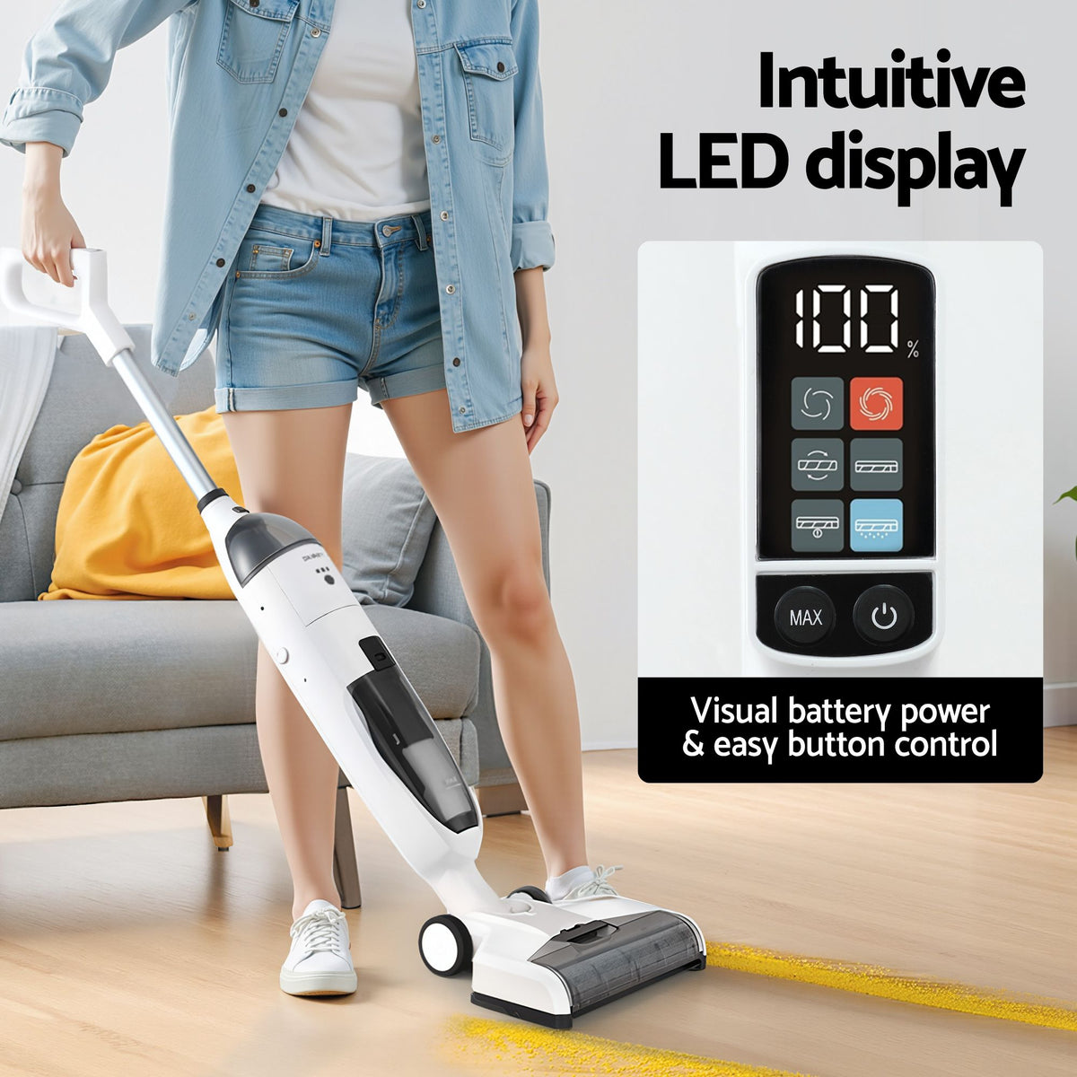 Devanti Wet Dry Stick Vacuum Cleaner 200W
