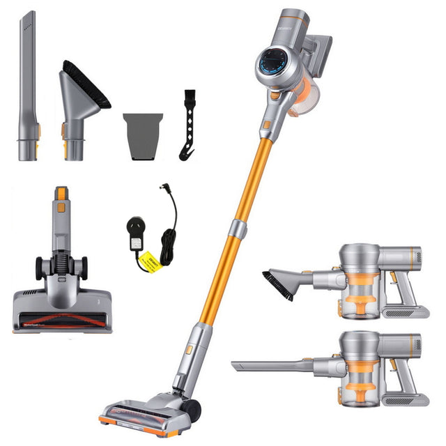 Devanti 300W Stick Vacuum Cleaner Cordless Self-Standing Golden